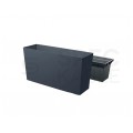 OUTLET Doniczka Urbi Case M, donica antracytowa z wkładem 27L 770x235x406mm Prosperplast