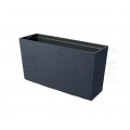 OUTLET Doniczka Urbi Case M, donica antracytowa z wkładem 27L 770x235x406mm Prosperplast