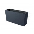 OUTLET Doniczka Urbi Case M, donica antracytowa z wkładem 27L 770x235x406mm Prosperplast