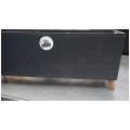 OUTLET Doniczka Urbi Case N, donica antracytowa z wkładem na nóżkach 27L 770x235x300mm Prosperplast