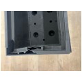 OUTLET Doniczka Urbi Case N, donica antracytowa z wkładem na nóżkach 27L 770x235x300mm Prosperplast