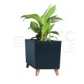 OUTLET Doniczka Urbi Case N, donica antracytowa z wkładem na nóżkach 27L 770x235x300mm Prosperplast
