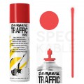 OUTLET Farba do malowania linii, znakowania jezdni czerwona 500ml spray AMPERE TRAFFIC PAINT