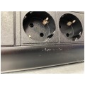 OUTLET Gniazdo meblowe narożne CORNER BOX czarne potrójne 3x [2P+Z] Schuko 16A z przewodem 1,8m