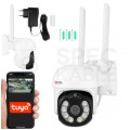 OUTLET Kamera obrotowa bezprzewodowa 3MP (2048x1536 px) WiFi TUYA IP65 GARDI ZAMEL