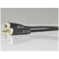 OUTLET KLOTZ Przedłużacz Audio AUX mini Jack 3,5mm Stereo (wtyk / gniazdo) 3m
