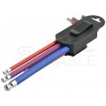 OUTLET Klucze imbusowe z kulką 1,5-10mm 9szt kolor NEO
