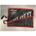 OUTLET Klucze płasko-oczkowe 12sztuk 6-32mm Kraft&Dele
