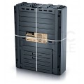 OUTLET Kompostownik 1 komorowy 280L 596x600x1000mm antracytowy Compogreen Woody Prosperplast