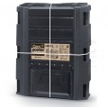 OUTLET Kompostownik modułowy 2 komorowy 800L 719x1350x826mm czarny Module Compogreen Prosperplast