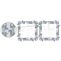 OUTLET KONTAKT-SIMON 10 Pokrywa gniazd keystone 2x