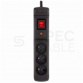 OUTLET Listwa antyprzepięciowa ARMAC MultiM3 3gn 5m czarna