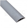 OUTLET Listwa maskująca przewody TV maskownica uniwersalna napodłogowa naścienna 75x18mm jasnoszara 2m