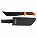 OUTLET Maczeta biwakowa survivalowa, piła 400/225mm FULL-TANG + etui NEO 63-117