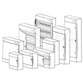 OUTLET Obudowa instalacyjna PNS skrzynka natynkowa 4x18 modułów 396x651x112mm plastikowa biała z drzwiami przeźroczystymi IP40 NOARK