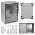 OUTLET Obudowa plastikowa skrzynka hermetyczna, drzwin transparentne ABS 300x400x170mm IP65