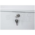 OUTLET Obudowa RACK 19" 2U 130mm pionowa biała NEKU