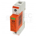 OUTLET Ogranicznik przepięć SPD 1-fazowy B+C (Typ 1+2) 1P 7kA + 20kA/50kA VCX