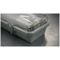 OUTLET Oprawa sufitowa hermetyczna 120cm lampa 230V z tubami LED 2x36W (szklane) 3600lm IP65 barwa zimna CW XQ