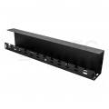 OUTLET Organizator kabli sprzętowych podbiurkowy 590x110x46mm czarny