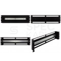 OUTLET Panel dystrybucji napięć TS-35 RACK 19" 3U czarny NEKU