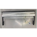 OUTLET Patch panel pusty wysuwany RACK 19" 1U na 24 moduły keystone kat.5e, 6, 6a UTP czarny
