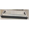 OUTLET Patch panel pusty wysuwany RACK 19" 1U na 24 moduły keystone kat.5e, 6, 6a UTP czarny