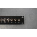 OUTLET Patch panel RACK 19" 24 porty BNC 1U czarny