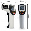 OUTLET Pirometr GT750 bezdotykowy termometr laserowy [-50 ÷ +750°C] z regulacją emisyjności i kolorowym wyświetlaczem BENETECH