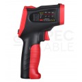 OUTLET Pirometr WT323C bezdotykowy termometr laserowy [-50 ÷ +650°C] z regulacją emisyjności, kolorowym wyświetlaczem LCD i termoparą typu K WINTACT