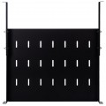OUTLET Półka regulowana do szafy RACK 19" 1U 350mm czarna NEKU