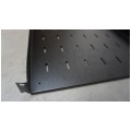 OUTLET Półka regulowana do szafy RACK 19" 1U 550mm czarna NEKU