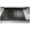 OUTLET Półka regulowana do szafy RACK 19" 1U 650mm czarna NEKU