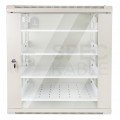 OUTLET Półka stała do szafy RACK 19" 1U 200mm szara NEKU