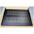 OUTLET Półka stała do szafy RACK 19" 1U 350mm czarna NEKU