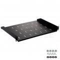 OUTLET Półka stała do szafy RACK 19" 1U 350mm czarna NEKU