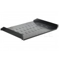 OUTLET Półka stała do szafy RACK 19" 1U 350mm czarna NEKU
