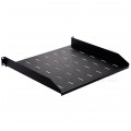 OUTLET Półka stała do szafy RACK 19" 1U 400mm czarna NEKU