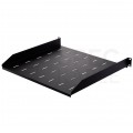 OUTLET Półka stała do szafy RACK 19" 1U 400mm czarna NEKU