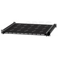 OUTLET Półka wysuwana do szafy RACK 19" 1U 350mm z uchwytem czarna