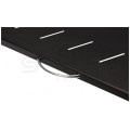 OUTLET Półka wysuwana do szafy RACK 19" 1U 350mm z uchwytem czarna