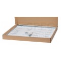 OUTLET Półka wysuwana do szafy RACK 19" 1U 550mm z uchwytem szara NEKU