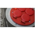 OUTLET Przedłużacz garażowy zwijany na bębnie metalowym Rozgałęźnik na 4 gniazda [2P+Z] 230V na kablu OWY 3x2,5mm2 50m Kraft&Dele