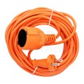 OUTLET Przedłużacz ogrodowy OMY 2x0,75mm2 (wtyk / gniazdo) 230V 6A bez uziemienia pomarańczowy 10m Kraft&Dele