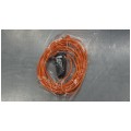 OUTLET Przedłużacz ogrodowy OMY 2x0,75mm2 (wtyk / gniazdo) 230V 6A bez uziemienia pomarańczowy 10m Kraft&Dele