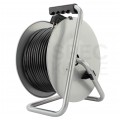 OUTLET Przedłużacz ogrodowy zwijany na bębnie metalowym Rozgałęźnik na 4 gniazda [2P+Z] 230V na kablu OWY 3x2,5mm2 30m Kraft&Dele
