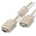OUTLET Przedłużacz VGA (D-Sub 15-pin) HD@60 (wtyk / gniazdo) szary 10m