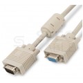 OUTLET Przedłużacz VGA (D-Sub 15-pin) HD@60 (wtyk / gniazdo) szary 3m