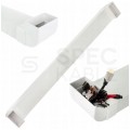 OUTLET Przepust kanał kablowy podtynkowy do maskowania kabli telewizyjnych kanał płaski + 2x kątownik 55x110mm 1,5M