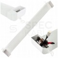 OUTLET Przepust kanał kablowy podtynkowy do maskowania kabli telewizyjnych kanał płaski + 2x kątownik 55x110mm 1M